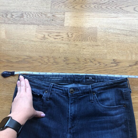 Adriano Goldschmied The Legging Ankle Jeans Dark Wash Size 29 Regular - Picture 12 of 14